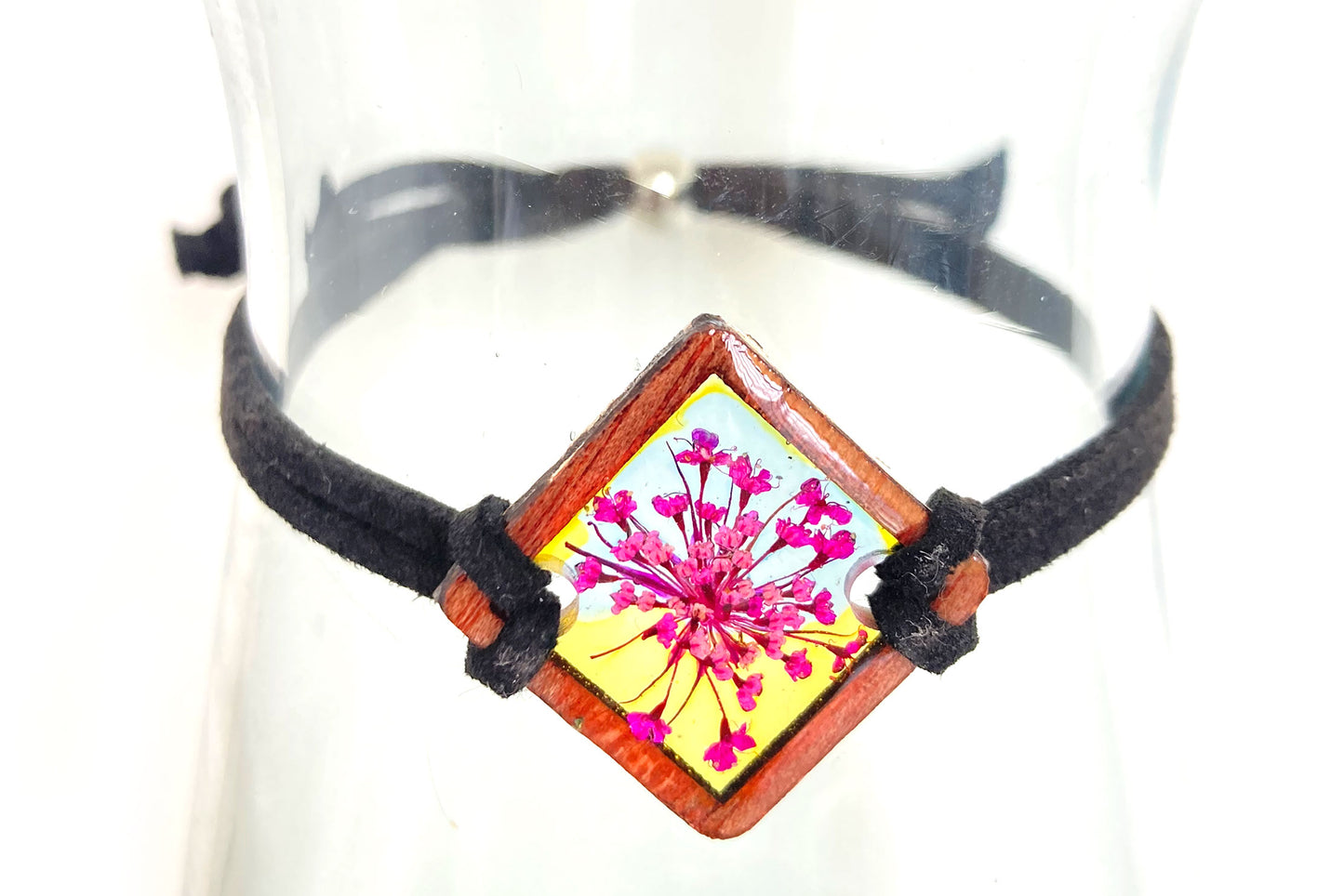 Wildflower + Wood - Diamond Leather Bracelet