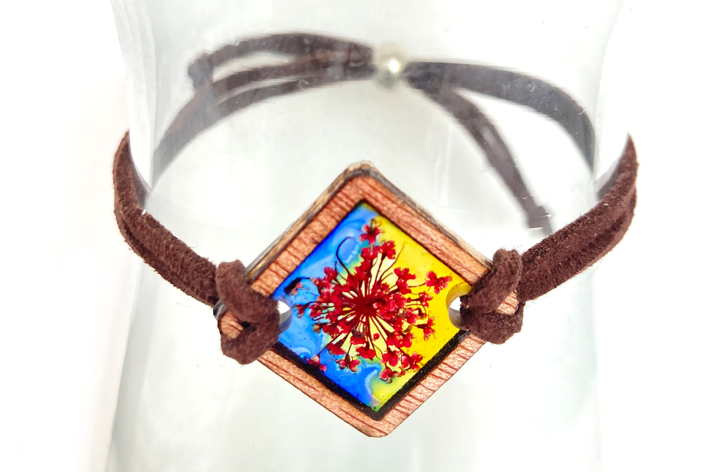 Wildflower + Wood - Diamond Leather Bracelet