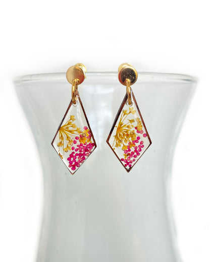 Wildflowers + Wood - Diamond Earring