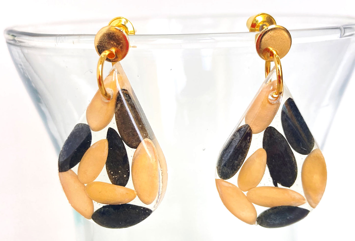 Melon Seeds - Teardrop Earrings