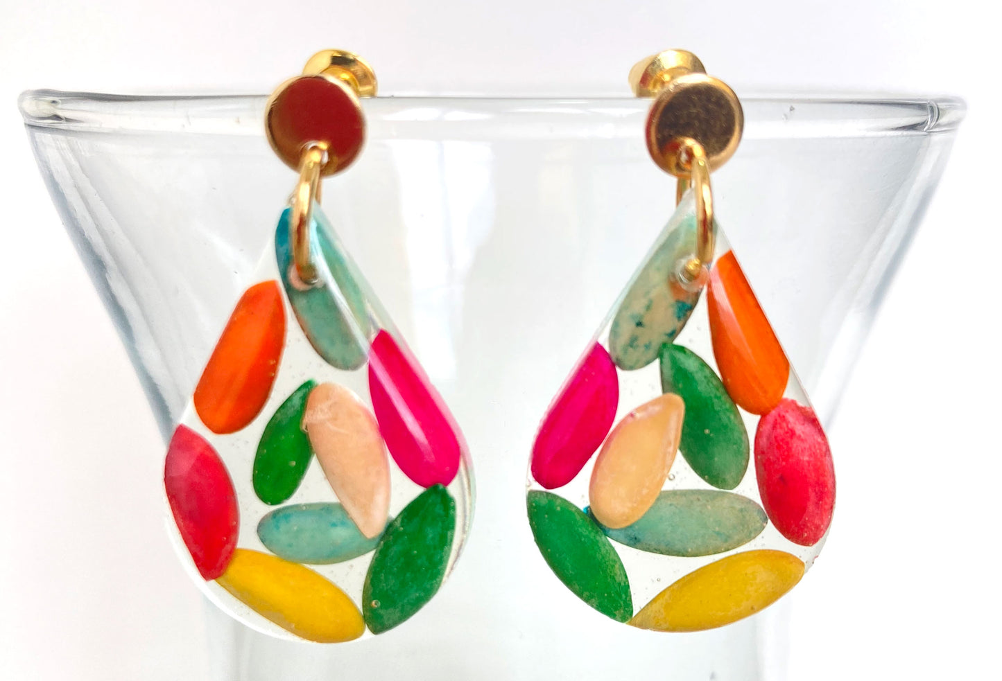 Melon Seeds - Teardrop Earrings