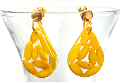 Melon Seeds - Teardrop Earrings