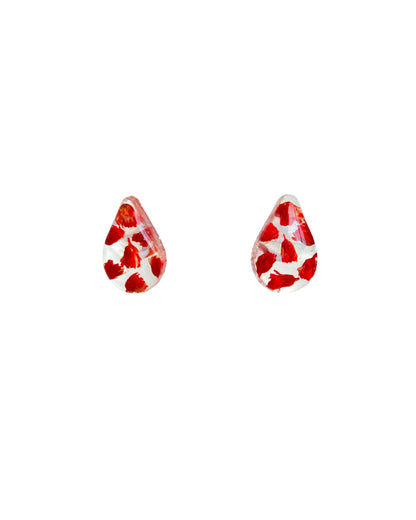 Wildflower Astars - Teardop Earrings Studs