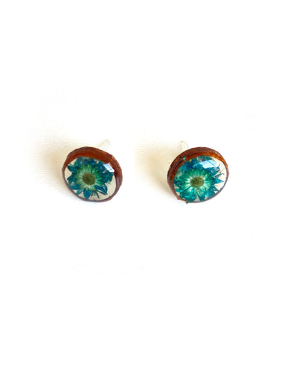 Wildflower + Wood - Circle Earring Studs