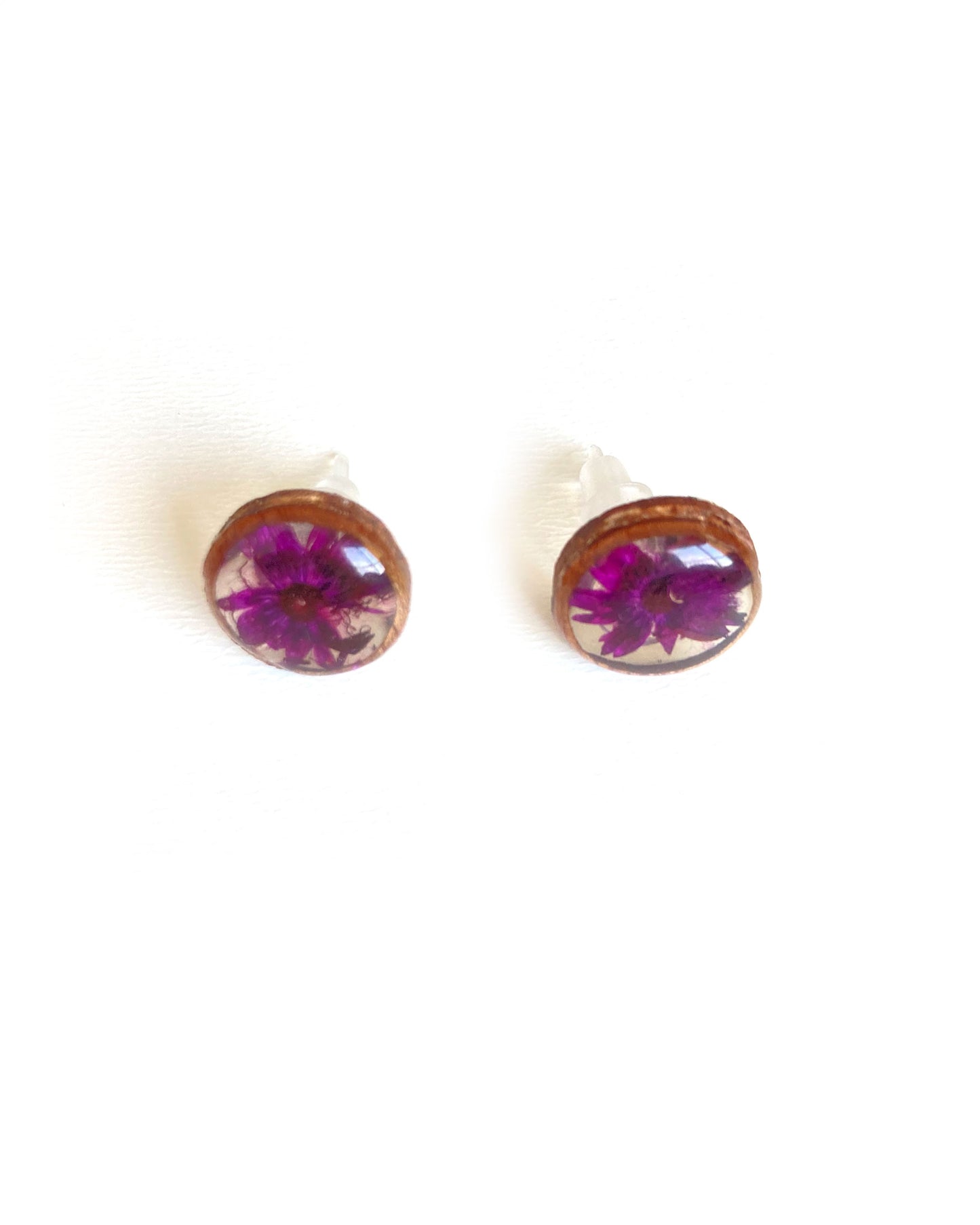 Wildflower + Wood - Circle Earring Studs